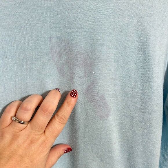 VTG 80s Oregon Graphic T Shirt S/M Blue Rainy Weather Single Stitch Super Shirts - Picture 10 of 11